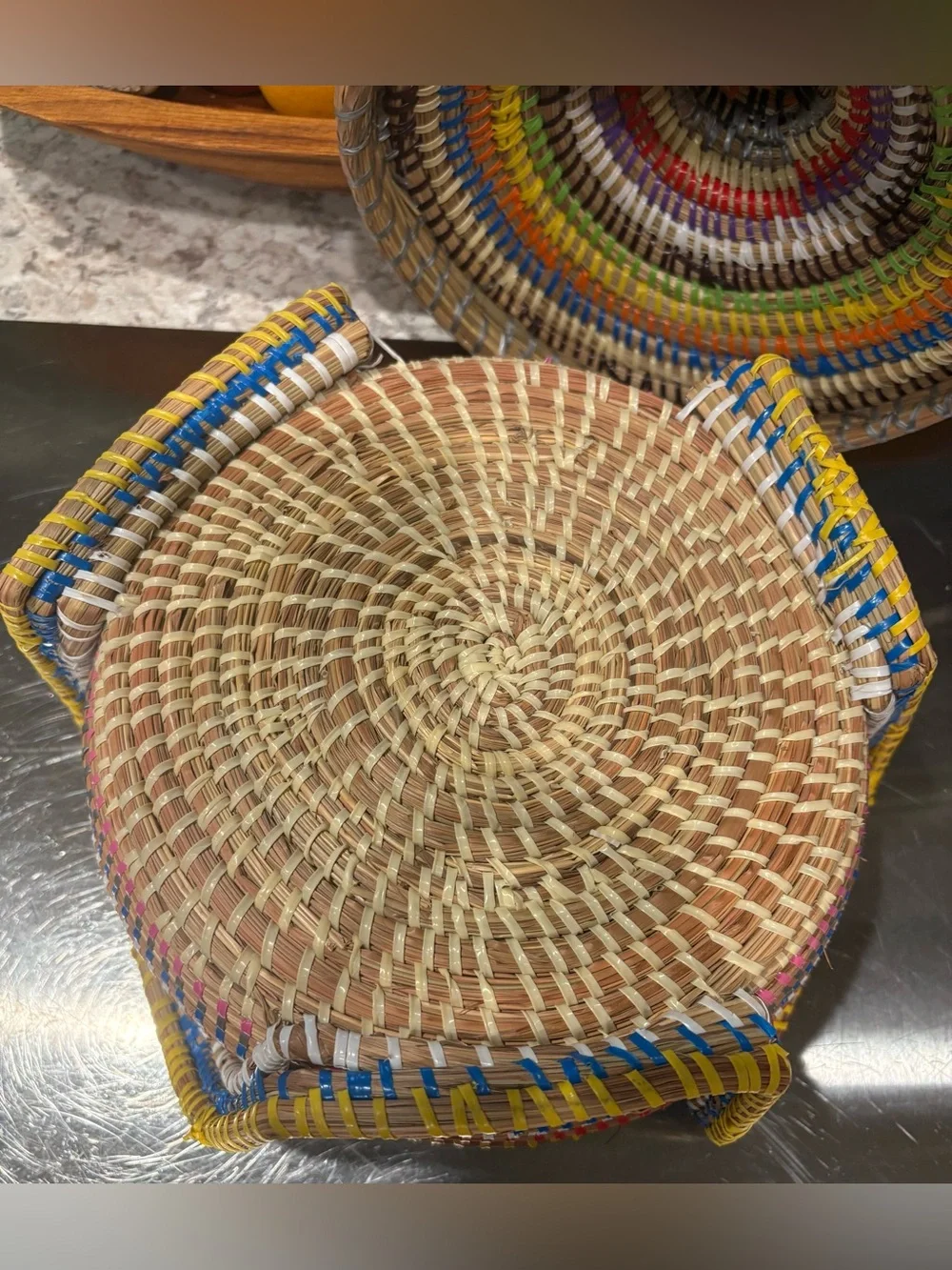 Afua Woven Storage Basket with Lid